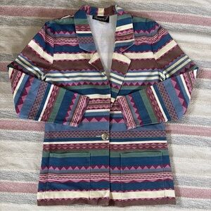 Diamond L Western Wear Made USA Cotton Blazer Size Medium